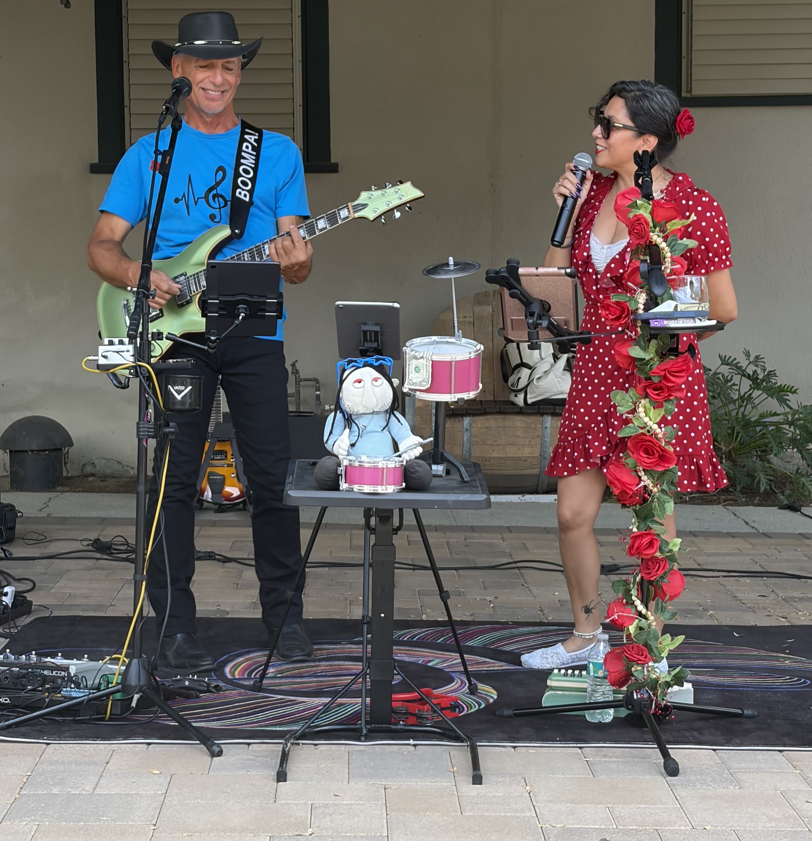 Live band performing on stage